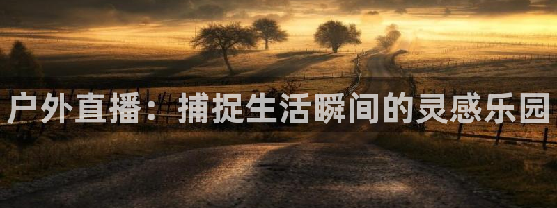 上海五星体育解说员：户外直播：捕捉生活瞬间的灵感乐园